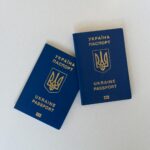 Ukrainian passports document representing KYC and AML compliance in crypto exchange identity verification procedures